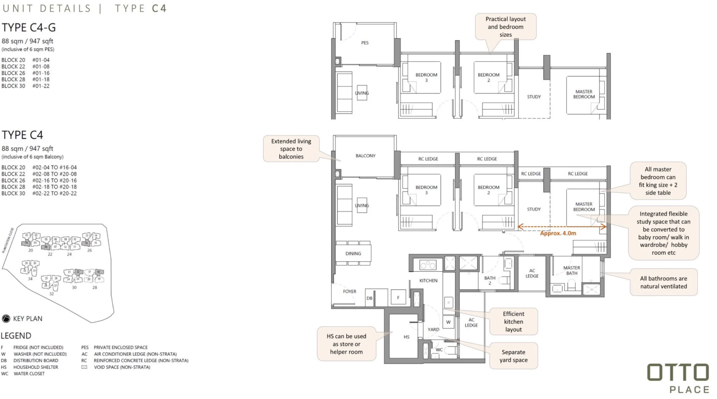 C4 - 3 Br Luxury + S