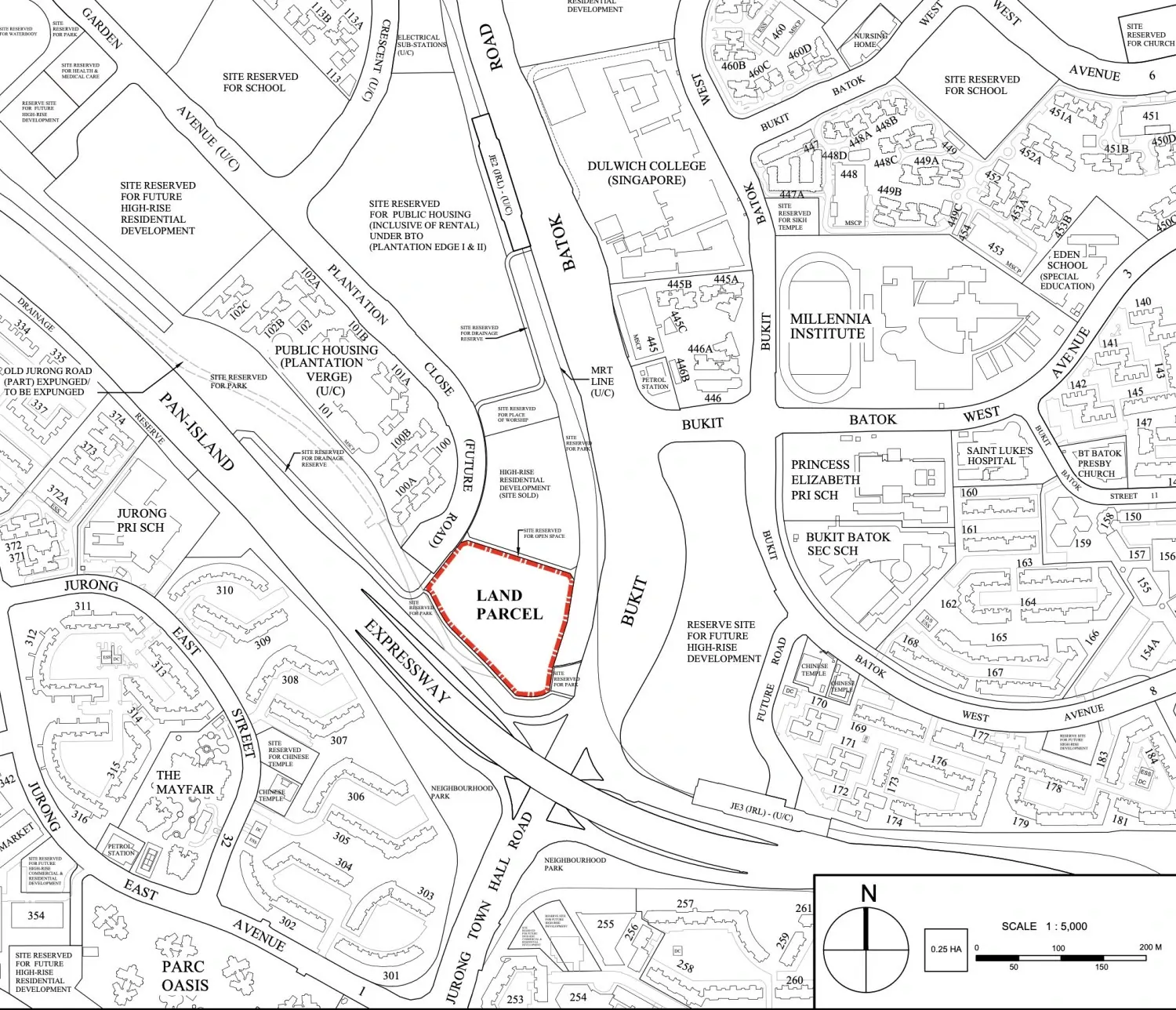 Otto Place EC Location Map